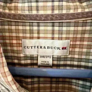 Cutter & Buck, long sleeve plaid shirt, size 3 XB
